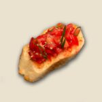 ბრუსკეტა ნივრით და ჩერით (სამარხვო)