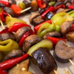 ბოსტნეულის მწვადი ჩხრიზე